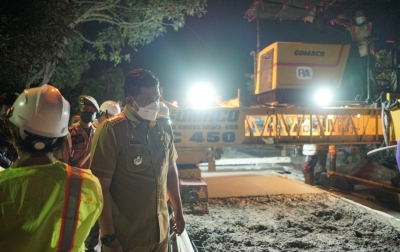 Warga Bahagia, Jalan Pancing 1 Akhirnya Dibeton Bobby Nasution