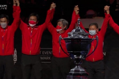 Kalahkan China 3-0, Indonesia Juara Thomas Cup
