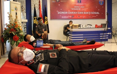 HDKD ke-76, Kanimsus Medan Gelar Donor Darah dan Bakti Sosial