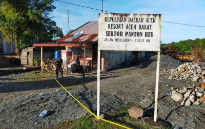 Pos Polisi di Aceh Barat Ditembak Orang Tak Dikenal