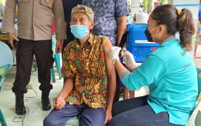 Aqua Langkat Bantu Percepat Vaksinasi di Sei Bingei
