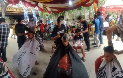 P3KS Gandeng Guntof Barbershoop Beri Layanan Pangkas Gratis