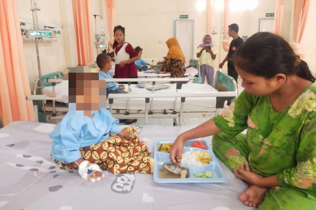 Empat Bersaudara Penderita Gizi Buruk Dilarikan ke Rumah Sakit