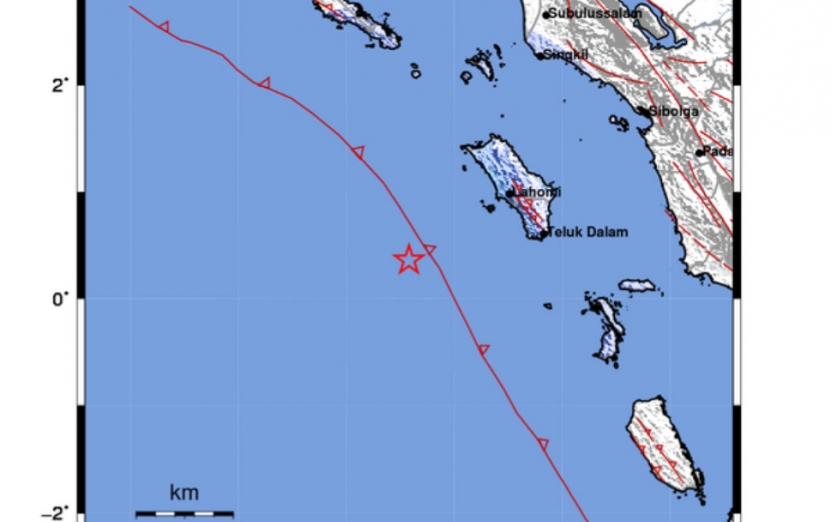 Gempa Bumi Guncang Samudera Hindia Pantai Barat Sumatera