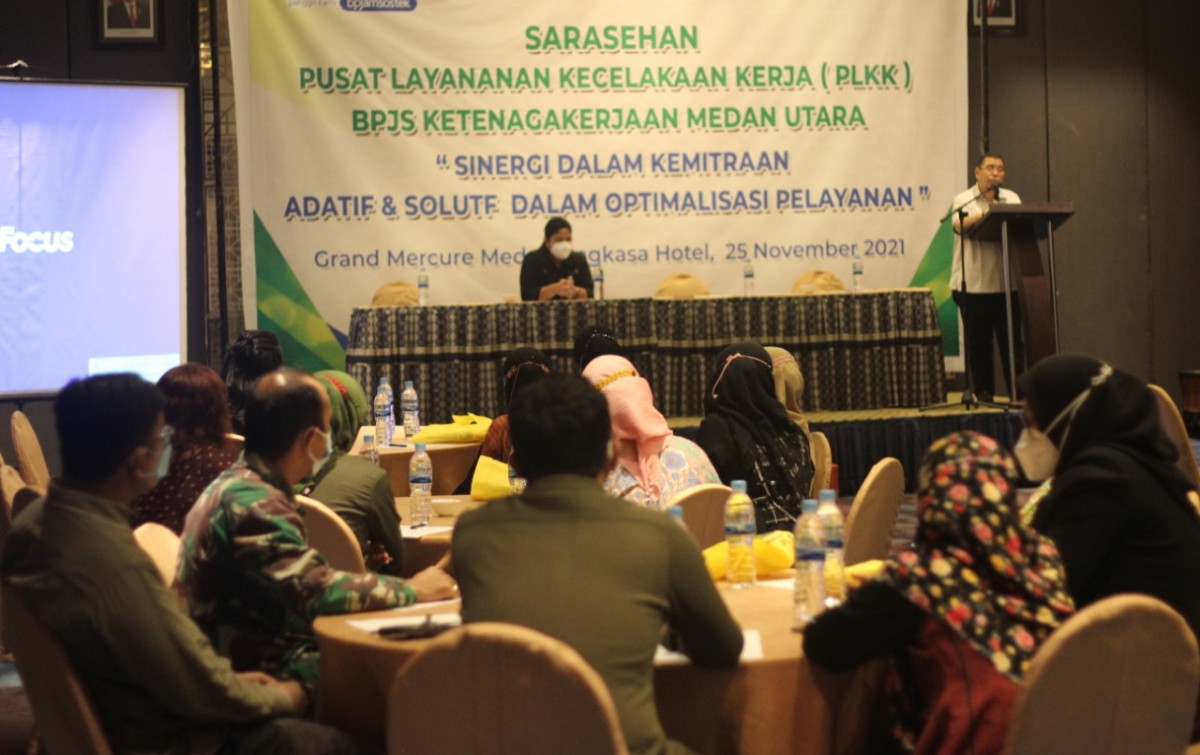BPJS Ketenagakerjaan Cabang Medan Utara Sosialisasikan PLKK
