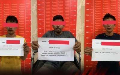 Polisi Tangkap 4 Perampok Bersenpi di Aceh Timur