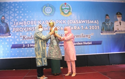 Kota Tanjungbalai Juara Umum Lomba di Jambore Dasawisma PKK se-Sumut 2021