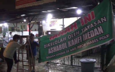 Meresahkan dan Mengganggu, Spanduk Mengatasnamakan Densus 88 Dicopot
