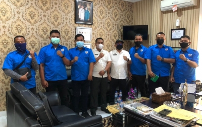 Caretaker DPK KNPI Medan Deli Audiensi dengan Camat Medan Deli