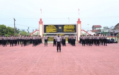 1.129 Personel Polda Sumut BKO Pengamanan Pilkades 2021