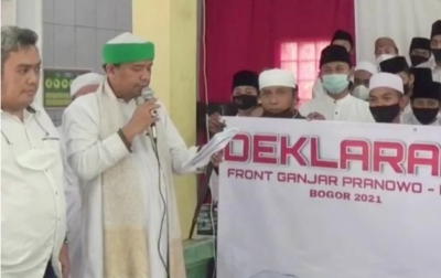 Santri di Bogor Deklarasi Dukung Ganjar Pranowo-Puan Maharani