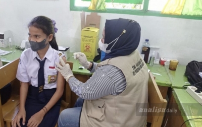 Lebih dari 50 Persen Pelajar SMP di Medan Sudah Divaksin