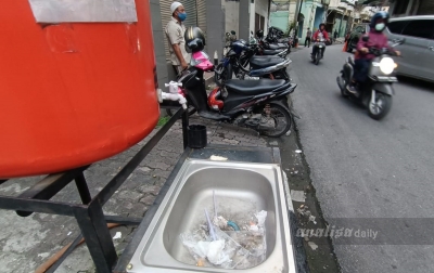 Tangki Cuci Tangan di Sepanjang Kesawan Kembali Terisi