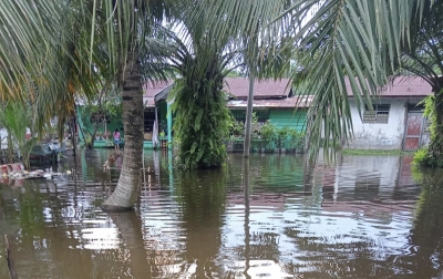 Air Laut Naik, Ratusan Rumah di Langkat Terendam