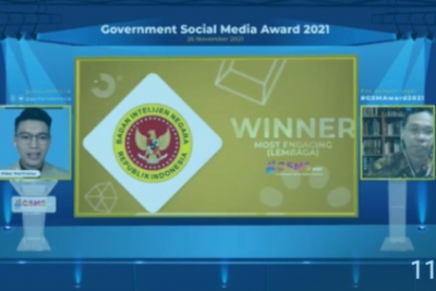 BIN Raih Penghargaan Government Social Media Award 2021