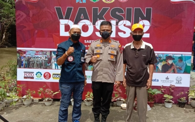 Kapolsek Medan Baru Monitoring Pelaksanaan Vaksinasi Covid-19 Dosis 2