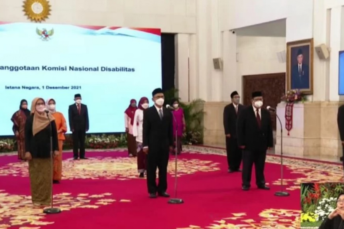 Presiden Jokowi Lantik Anggota Komisi Nasional Disabilitas