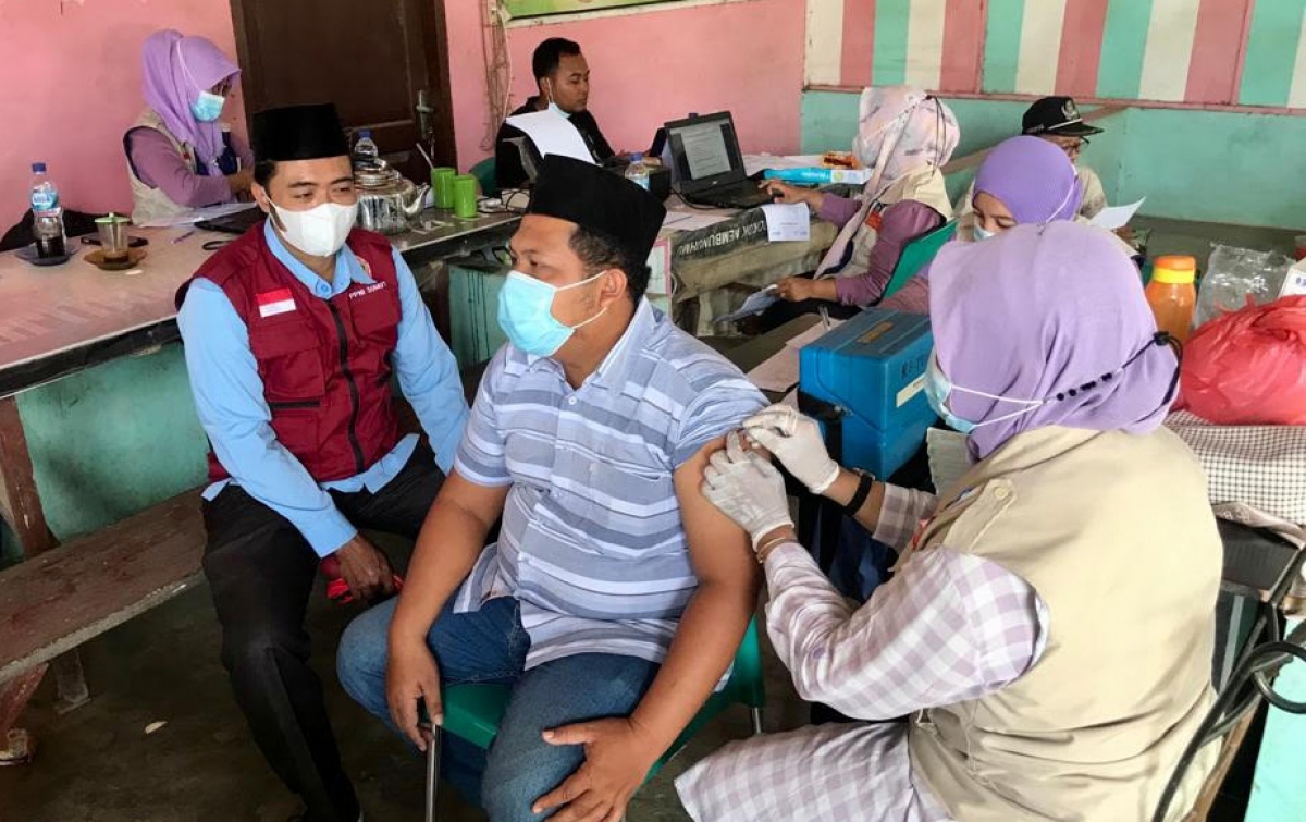 Gebyar Vaksinasi Covid-19 BKPRMI Sergai Sasar Warga Desa