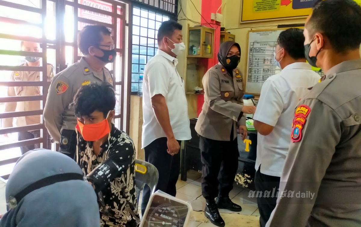 Tahanan Rutan Polres Asahan Mendapat Layanan Vaksinasi Gratis