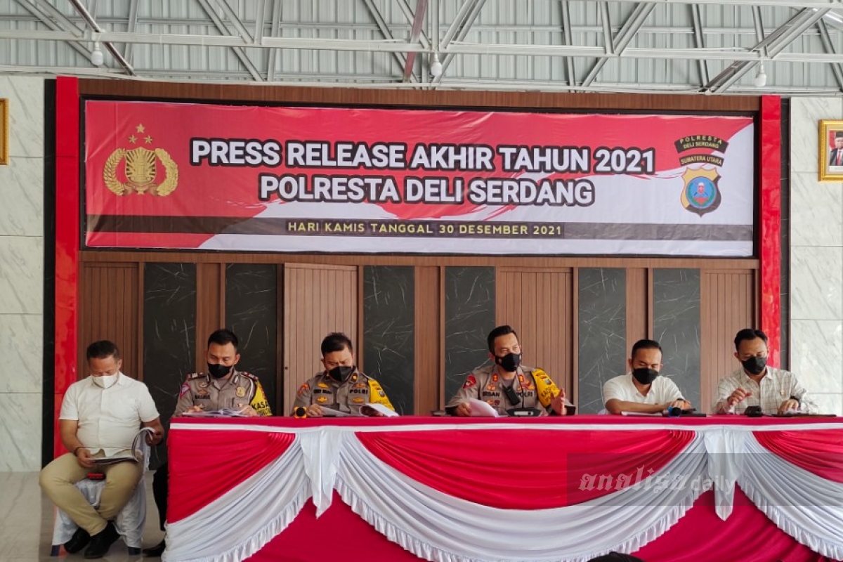 Sepanjang 2021 Polresta Deli Serdang Selamatkan Kerugian Negara Rp 2,3 Miliar