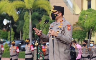 Jelang Milad GAM, Kapolda Aceh Pimpin Apel Gabungan TNI/Polri Antisipasi Guantibmas