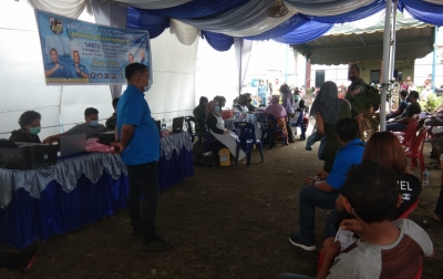 Koramil 11/MD Kodim 0201 Medan Kolaborasi dengan KNPI Laksanakan Vaksinasi