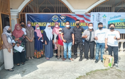 Lantamal 1 Belawan dan BKM Almustaqim Laksanakan Vaksinasi Covid-19