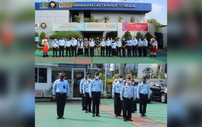 Kanimsus Medan Terima Kunjungan Studi Tiru Imigrasi Kelas I TPI Gorontalo