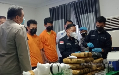 Gagalkan Peredaran 16 Kg Ganja, Polrestabes Medan Tangkap 2 Pelaku