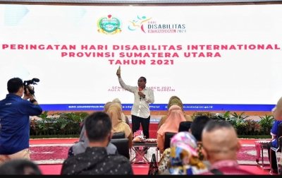 Kagumi Penyandang Disabilitas, Gubernur Edy: Yang Terpenting Bermanfaat Bagi Orang Lain