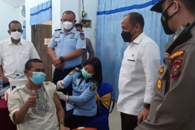 Vaksinasi di Rutan Kelas I Medan Sudah Mencapai 50 Persen