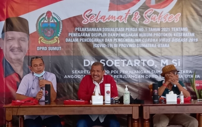 Soetarto Sosialisasikan Perda Tentang Protokol Kesehatan