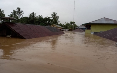 Ratusan Rumah di Mandailing Natal Terendam Banjir