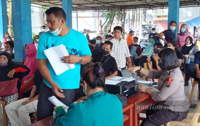 Polsek Medan Timur Gencar Vaksinasi Masyarakat