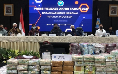 Sepanjang 2021, BNN Sita 115 Ton Ganja dan 3,3 Ton Sabu