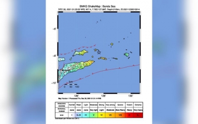 Gempa Magnitudo 7,4 Guncang Maluku Barat Daya, Tak Berpotensi Tsunami