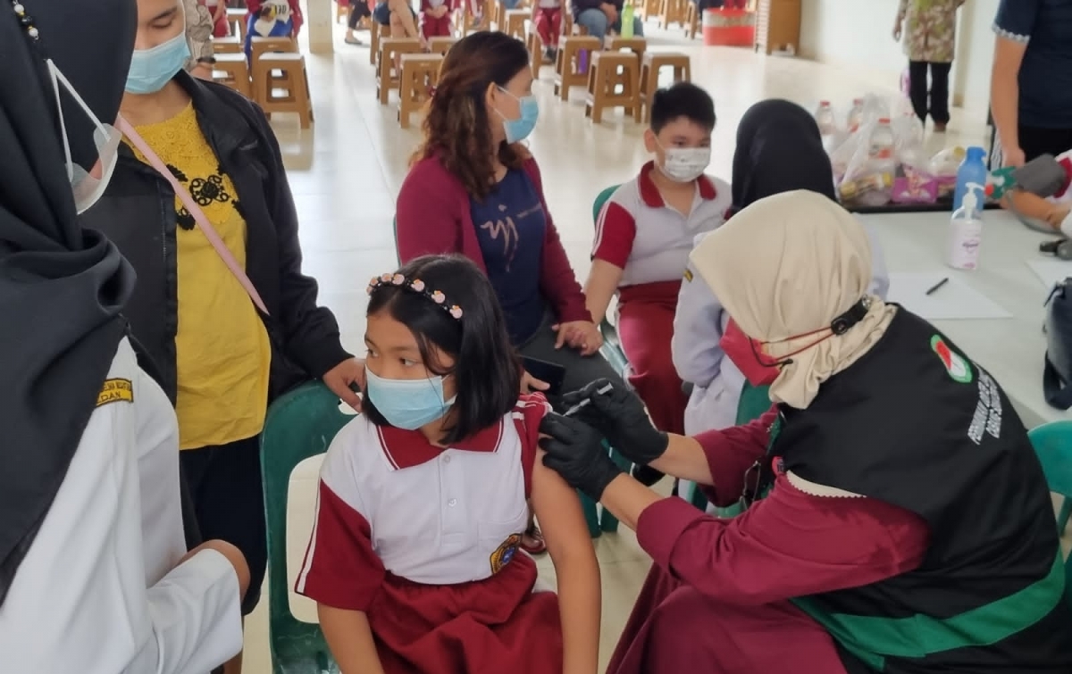 Tanoto Foundation Dukung Pemerintah Dalam Percepatan Vaksinasi Anak di Medan