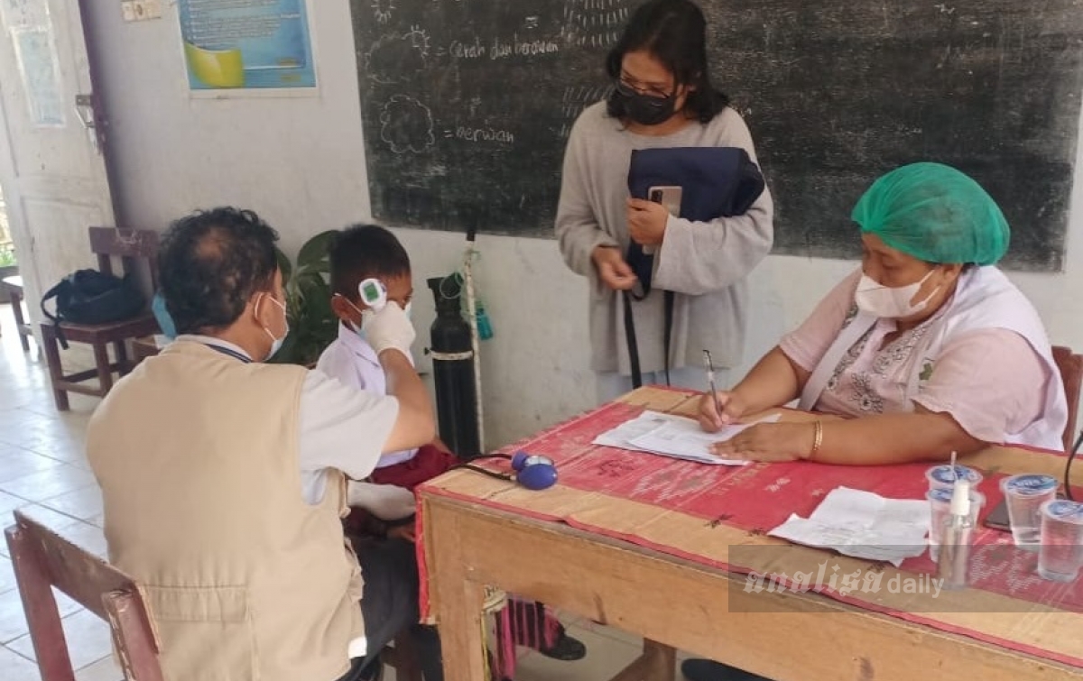 1.841 Siswa SD di Pematangsidamanik Telah Divaksin Covid-19 Dosis I