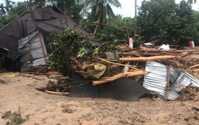 Banjir Bandang Hanyutkan 12 Rumah Warga Padanglawas