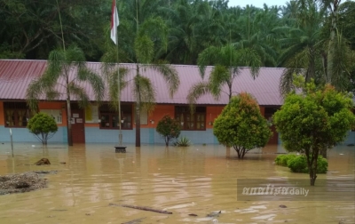 Puluhan Sekolah di Aceh Tamiang Terendam Banjir