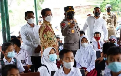 Tinjau Vaksinasi Anak di Tebingtinggi, Irjen Panca: Berjalan dengan Baik