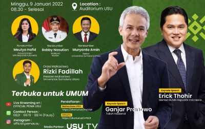 Konferensi di USU, Erick Thohir Akan Paparkan Grand Design Indonesia Emas 2045