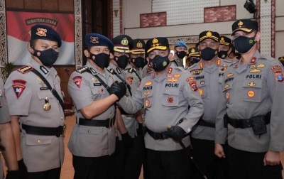 Irjen Panca Pimpin Serah Terima Jabatan PJU Polda Sumut