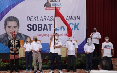 Relawan Sobat Erick se-Indonesia Deklarasi Dukung Erick Thohir Capres 2024