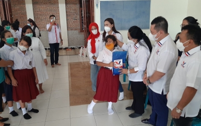 Awali 2022, DPW Perindo Kunjungi SLB Karya Tulus