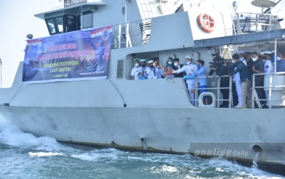 Kenang Pertempuran Laut, Lanal-TBA Tabur Bunga di Selat Malaka