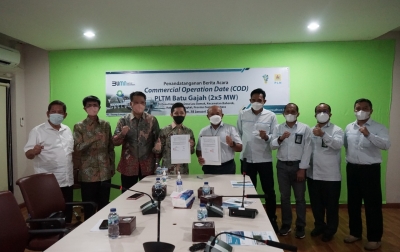 PLN dan Thong Langkat Energi Tandatangani Berita Acara COD PLTM Batu Gajah