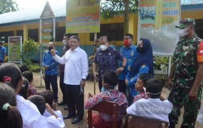 Yusuf Siregar Tinjau Vaksinasi Anak di Kubahsentang