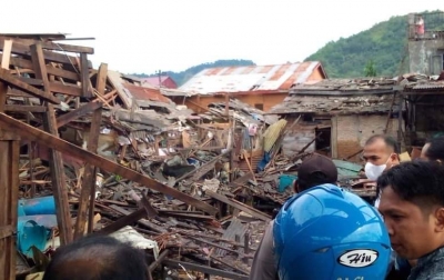 Korban Ledakan di Sibolga Dilarikan ke Rumah Sakit