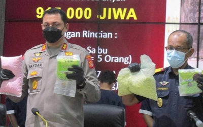 Penyelundupan 150 Kg Sabu Digagalkan, 6 Pelaku Ditangkap